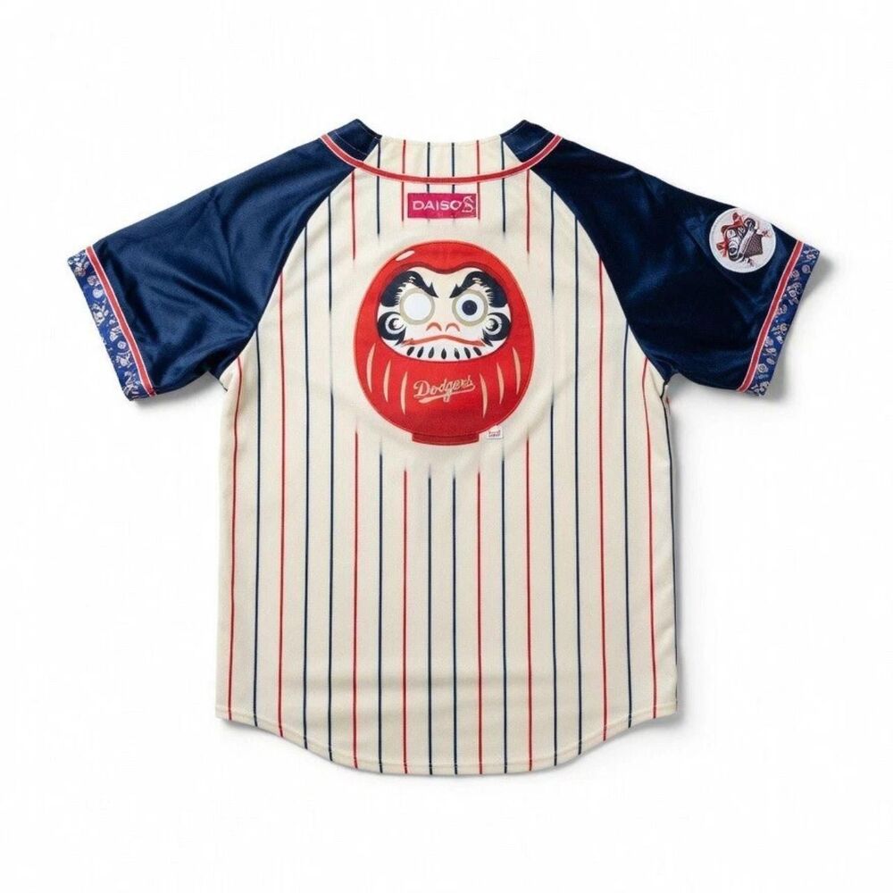 2025 Japanese Heritage Night Jersey MLB LA Dodgers Daiso Daruma - Picture 2 of 2
